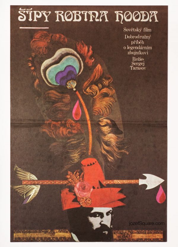 Robin Hood Movie Poster, Karel Teissig, Collage Poster