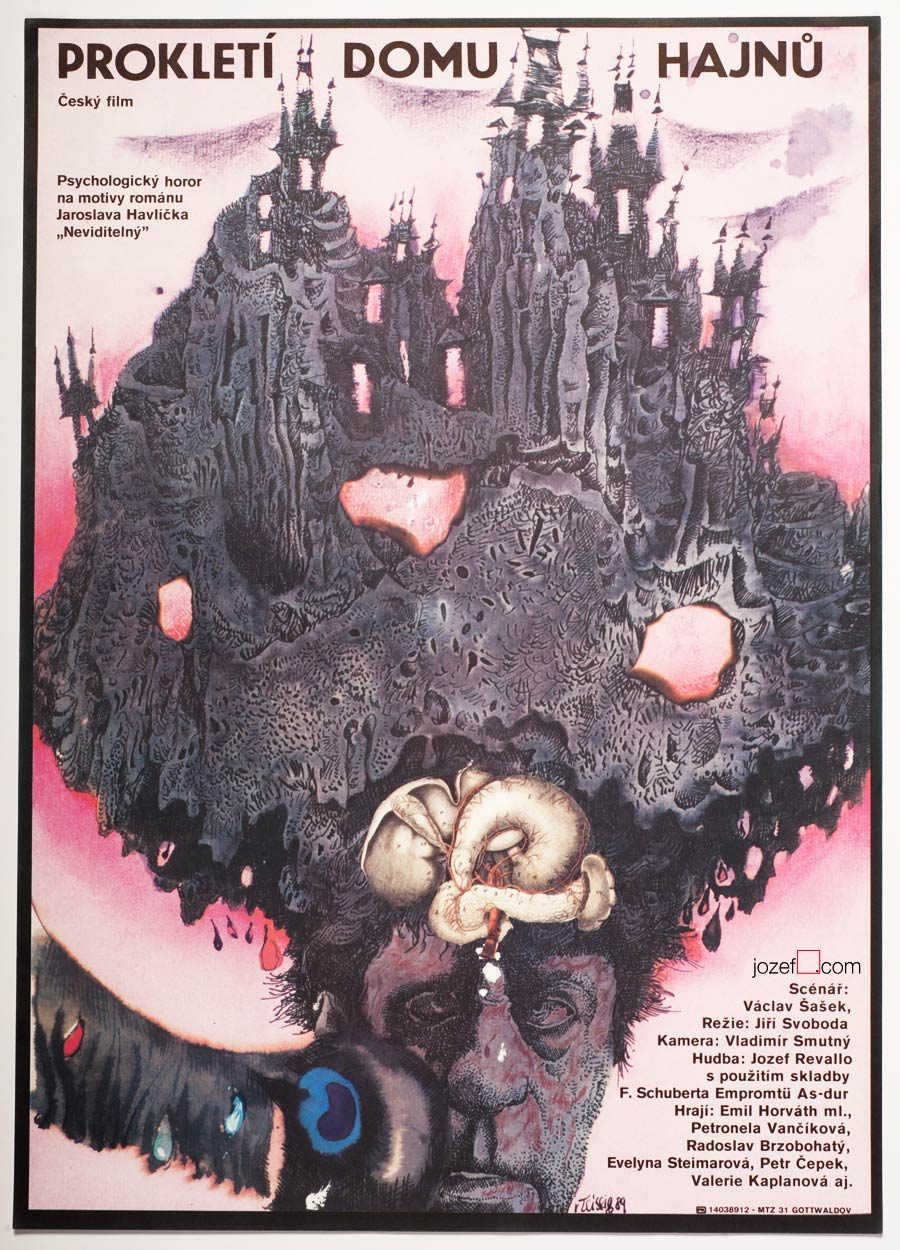 Graphic Design Uncle Cyril 80s Cinema Art Surreal Illustration Film Poster 1989