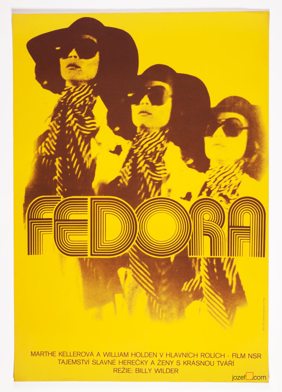 Fedora Movie Poster, Karel Vaca, 1980