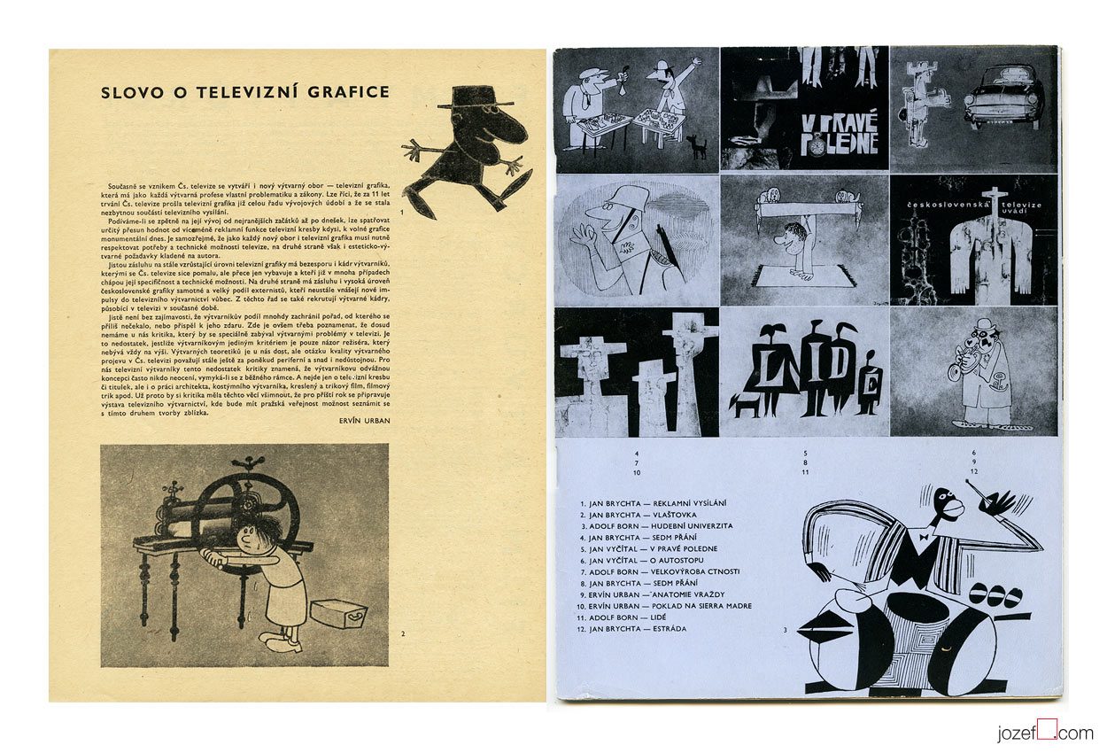Jan Brychta, TV Graphics, 1960s Design