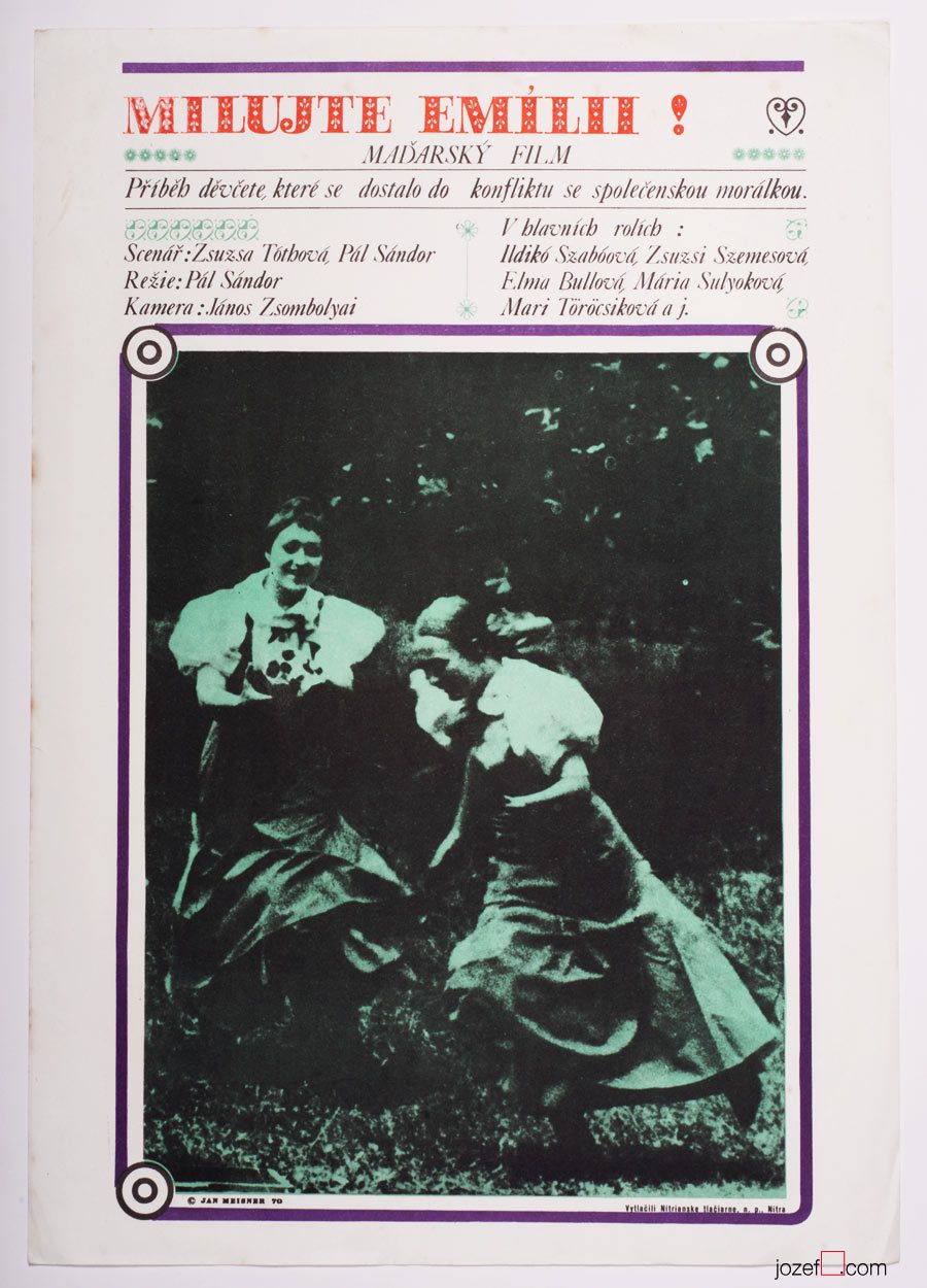 Minimalist poster, Love Emilia, 1970s Poster