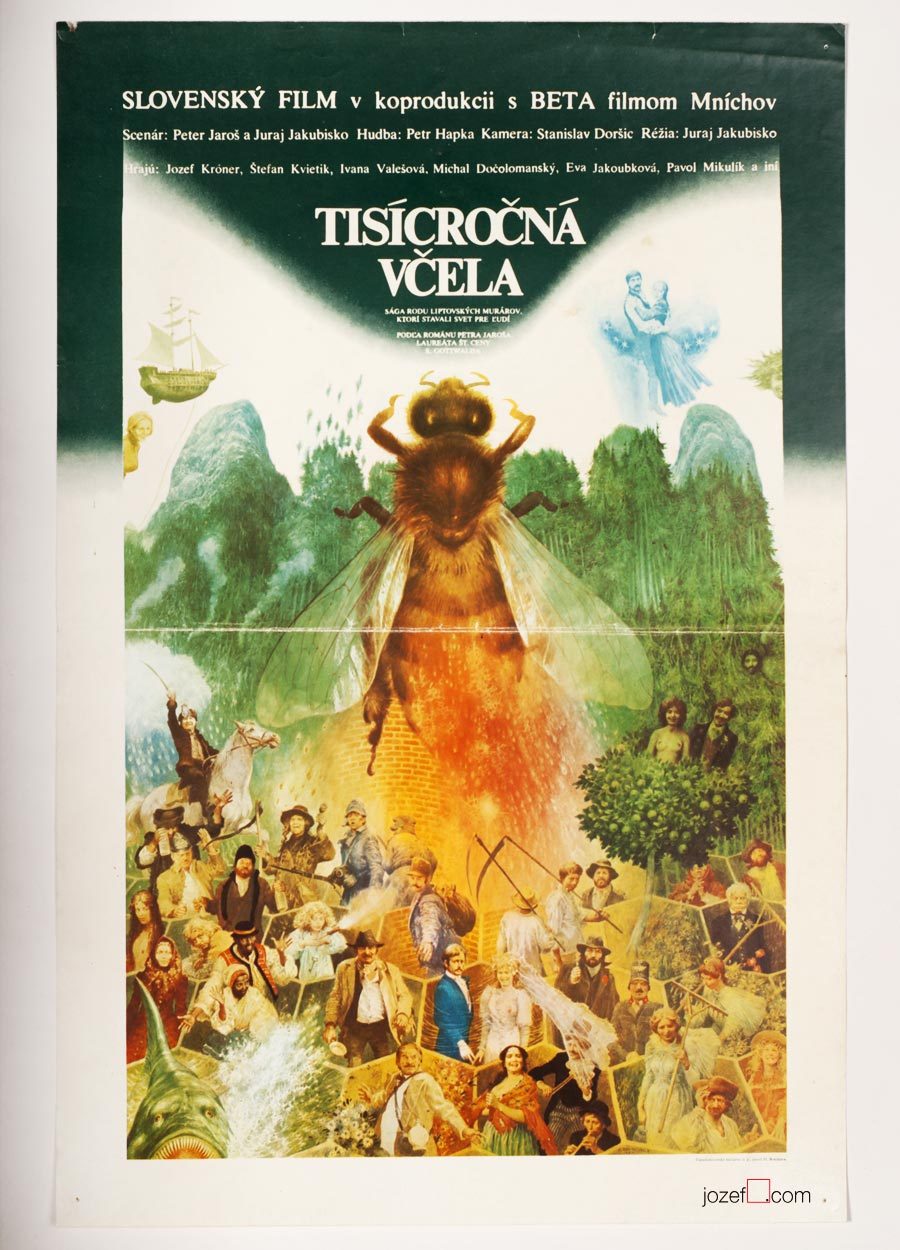 Movie Poster, Juraj Jakubisko, 80s Cinema Art