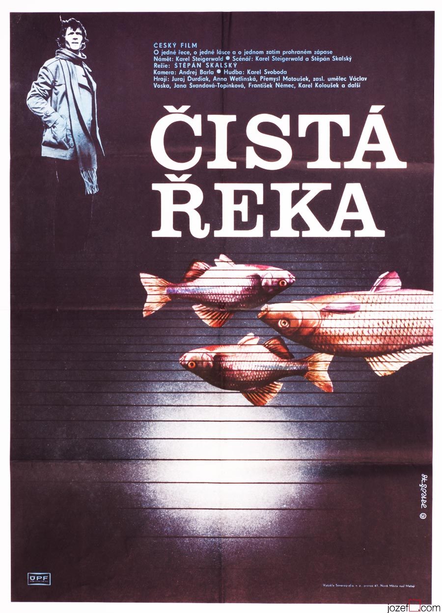 Movie Poster, Clean River, Minimalist Design