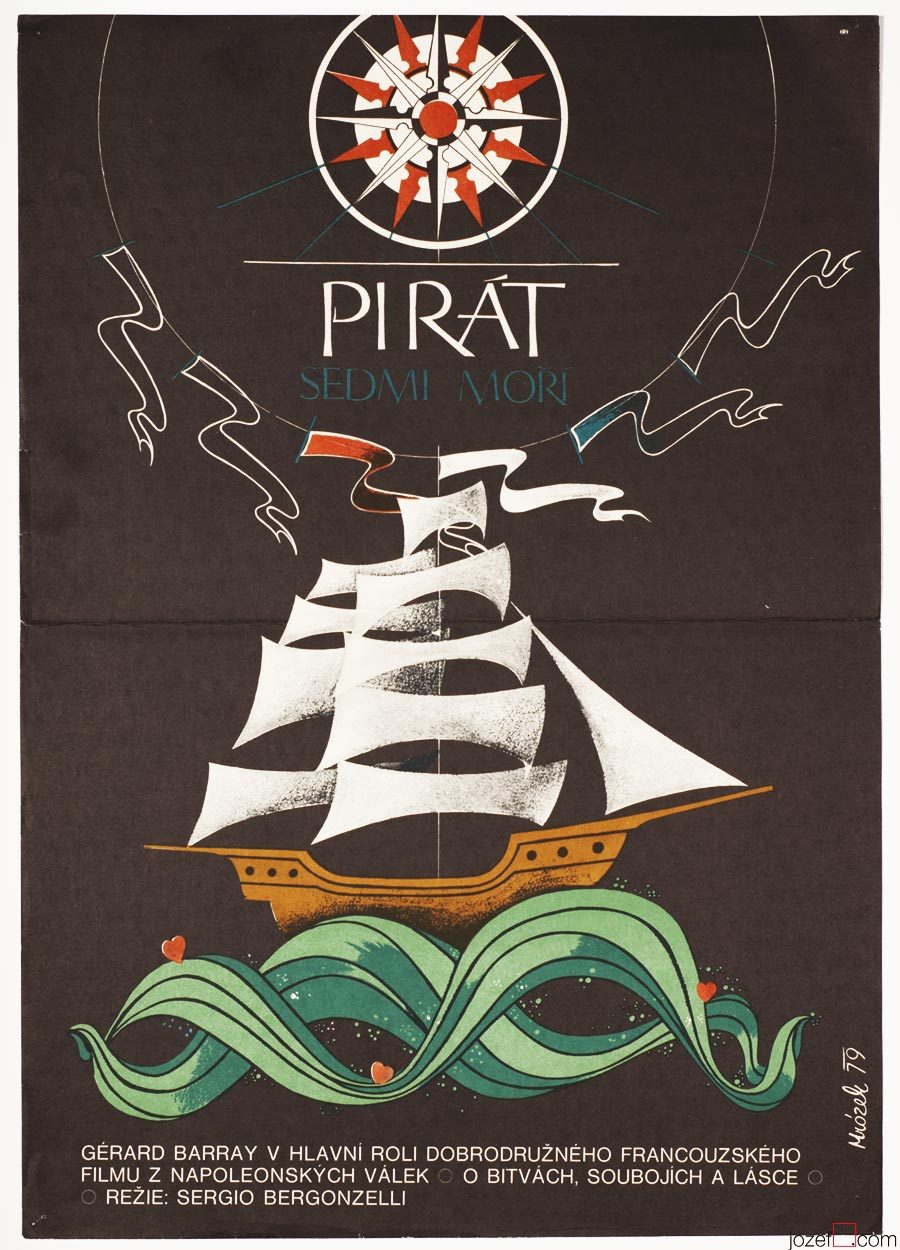 Sea Pirate Movie Poster, Pirate Ship Poster