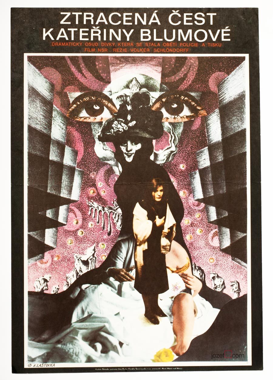 Movie Poster, The Lost Honour of Katharina Blum, Karel Lastovka, 70s Cinema Art