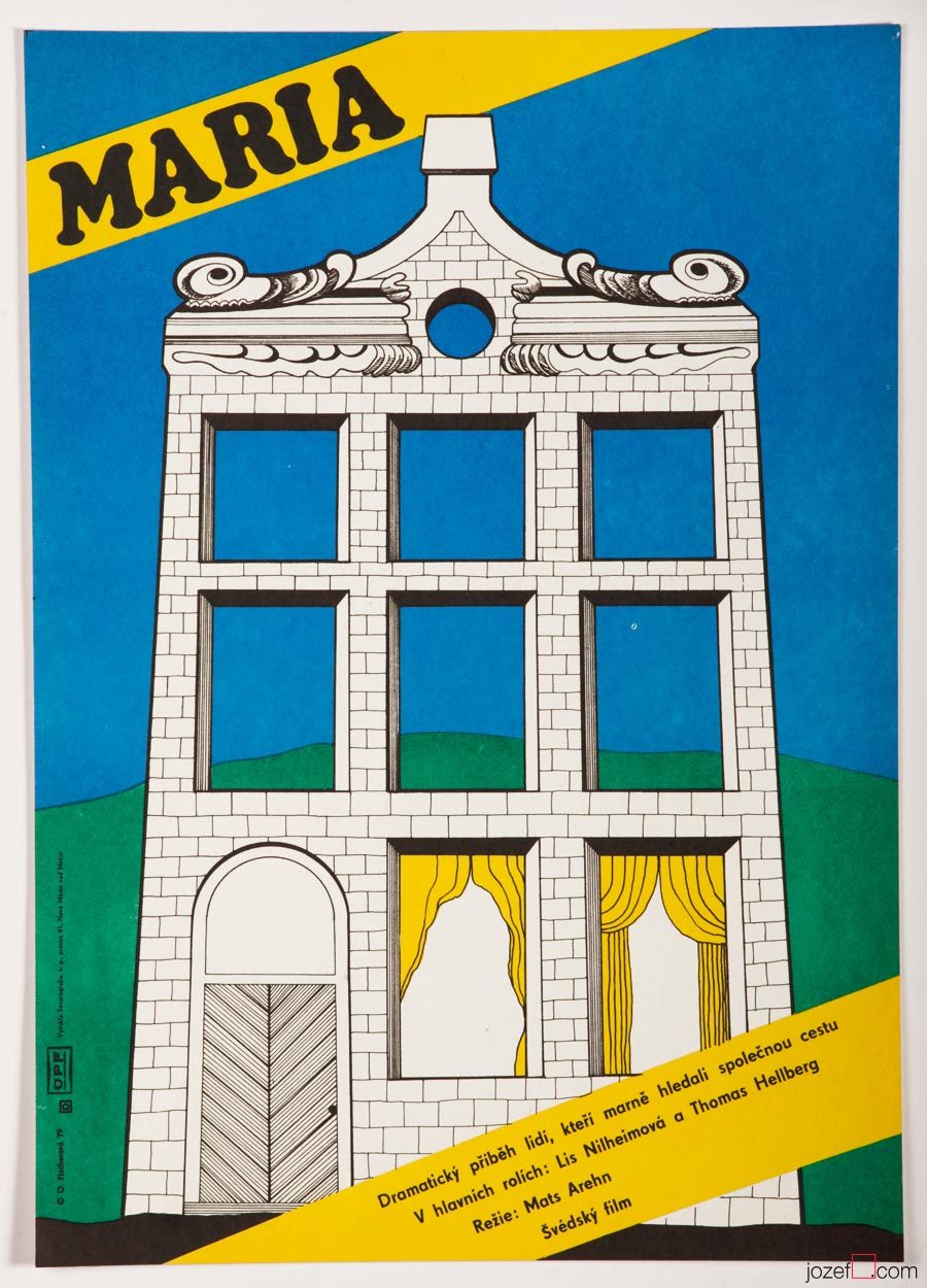 Minimalist Poster Maria, 70s Vintage Poster