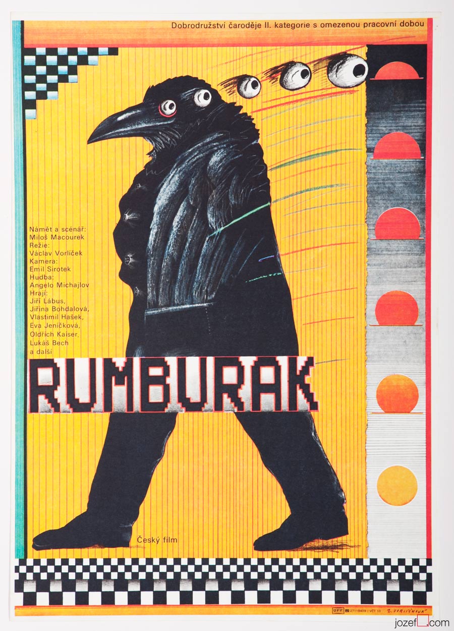 Children's Movie Poster, Rumburak, 1980s Cinema Art