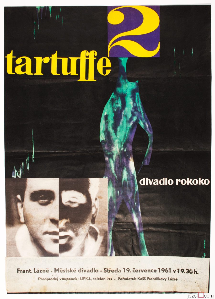 Tartuffe Theatre Poster, Abstract Poster