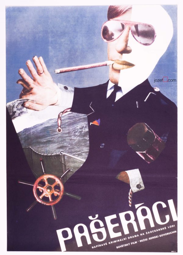Vintage Movie Poster, Contraband, 70s Graphic Design