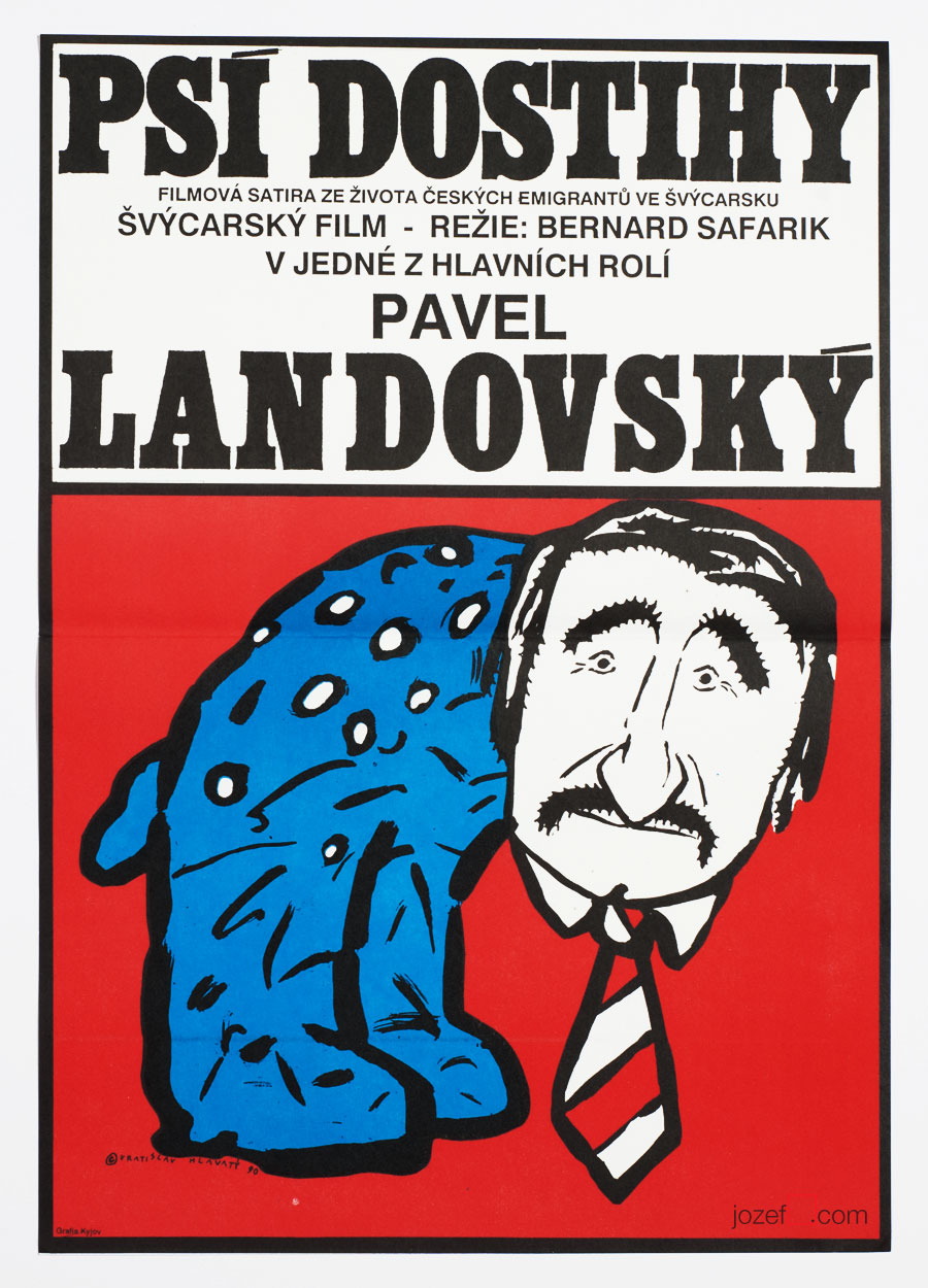 Illustrated Movie Poster, Dog Race, Vratislav Hlavaty