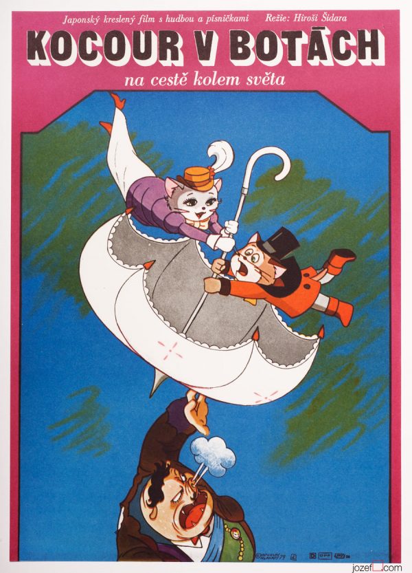 Puss 'N Boots Travels Around the World, Kids Poster