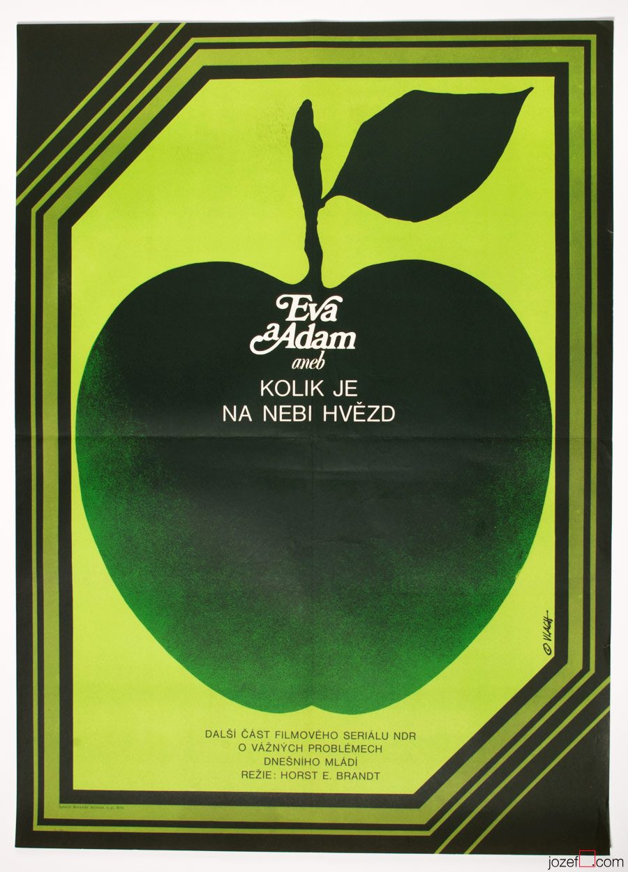 Eva and Adam Film Poster, 70s Poster Art