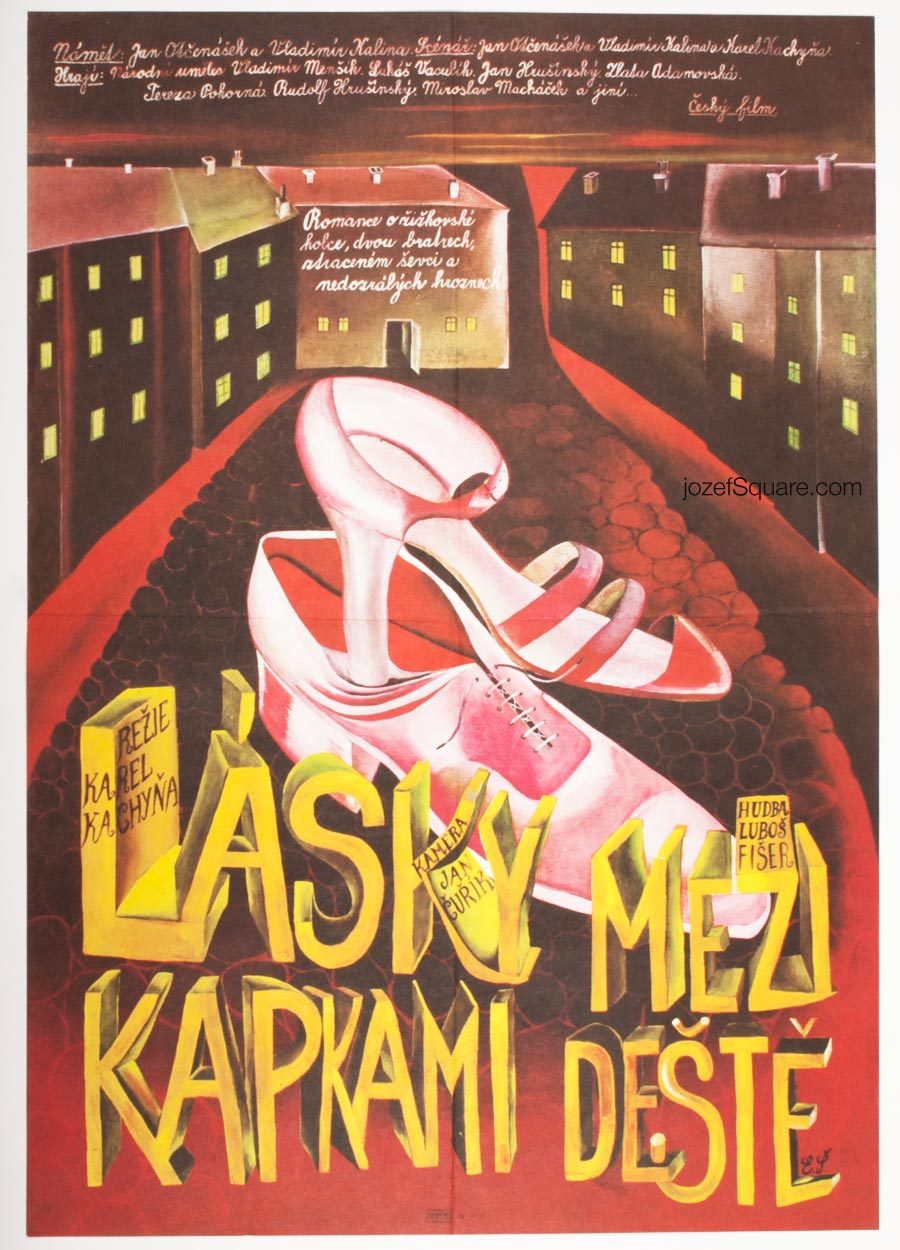 Movie Poster, Love Between the Raindrops, Karel Kachyna