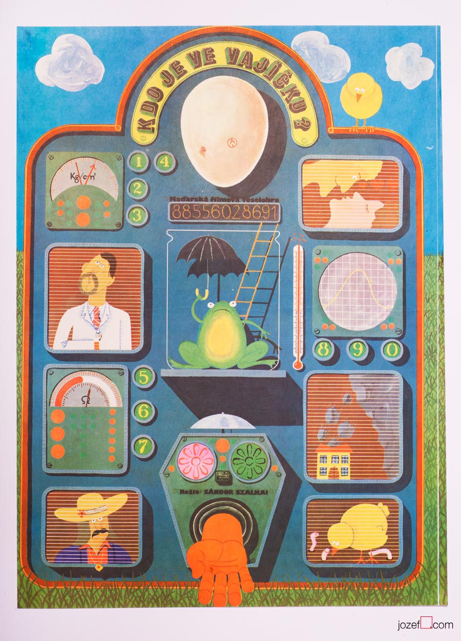 Movie Poster, Who Is In the Egg, Hungarian Cinema