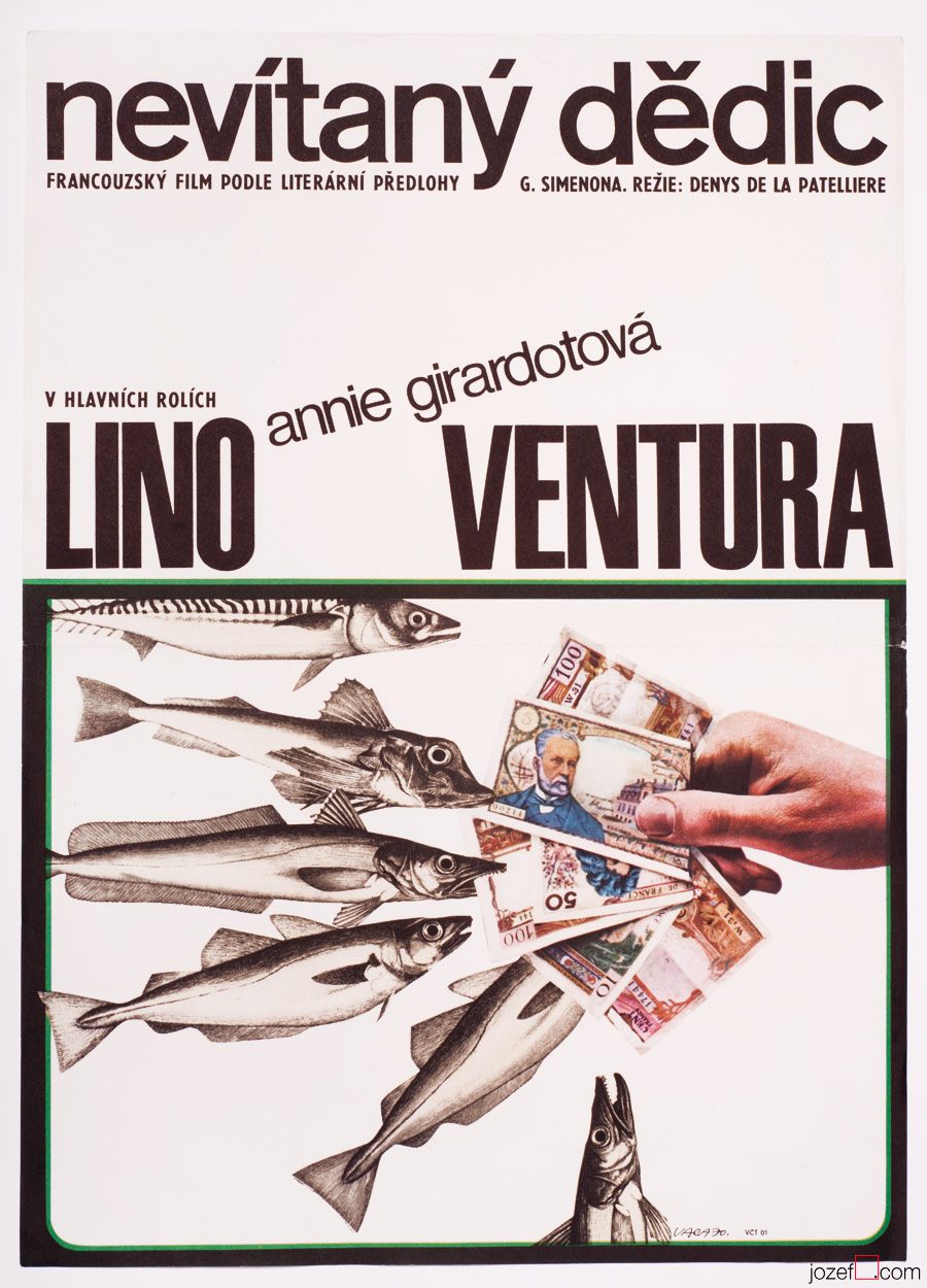 Emile's Boat, Lino Ventura, Movie Poster