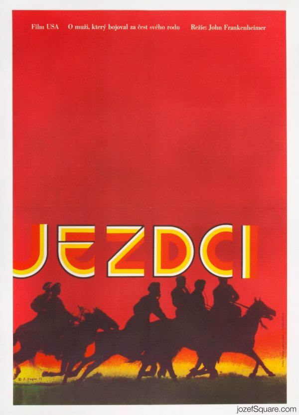 The Horsemen Film Poster, 70s Poster Art