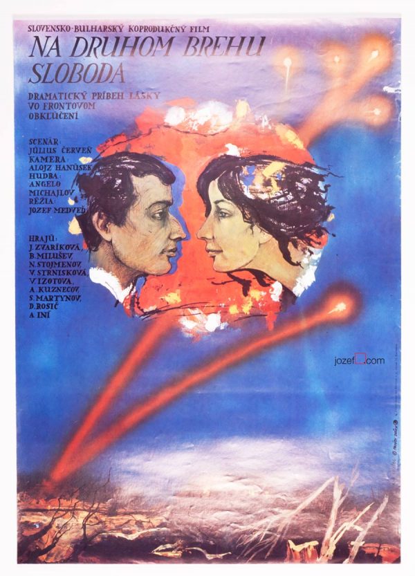 Romantic movie poster, Liberty Is on the Opposite Bank
