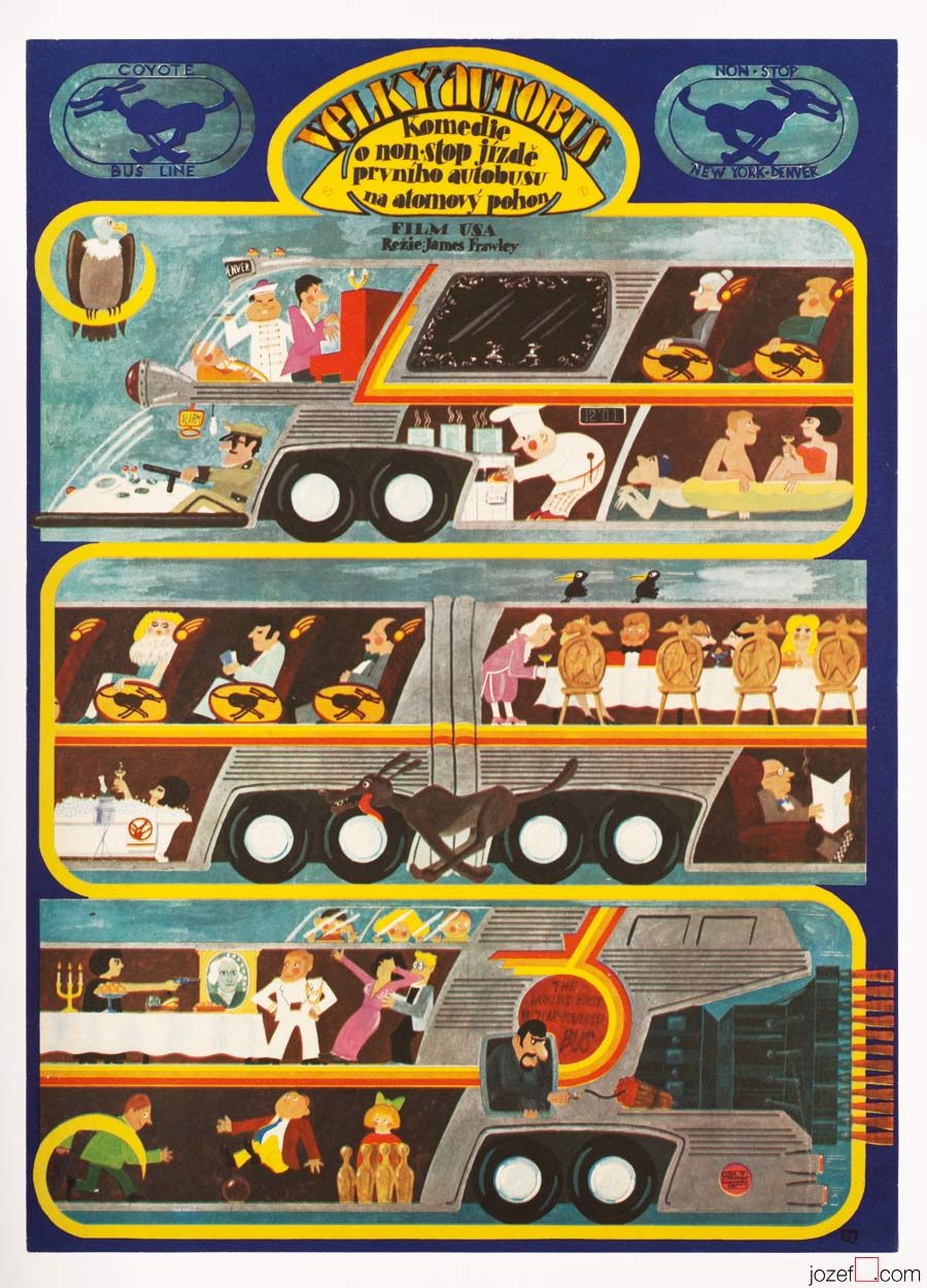 Movie Poster, The Big Bus, 70s Poster Art