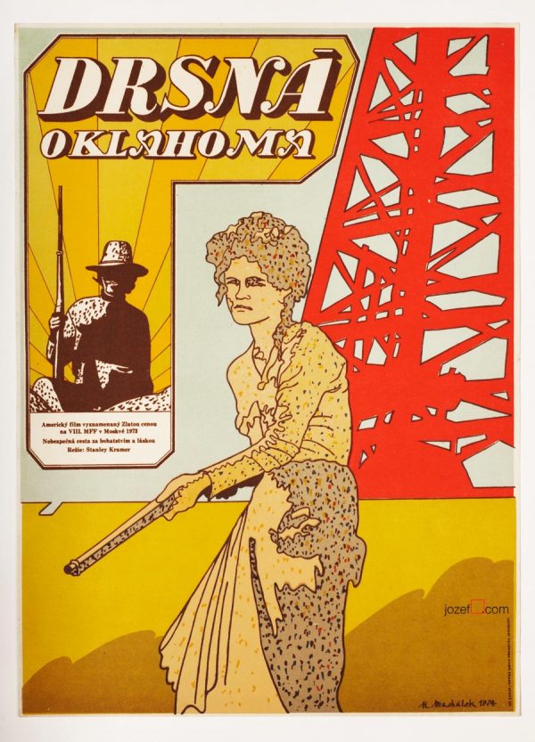 Oklahoma Crude, 70s Poster Art, Karel Machalek