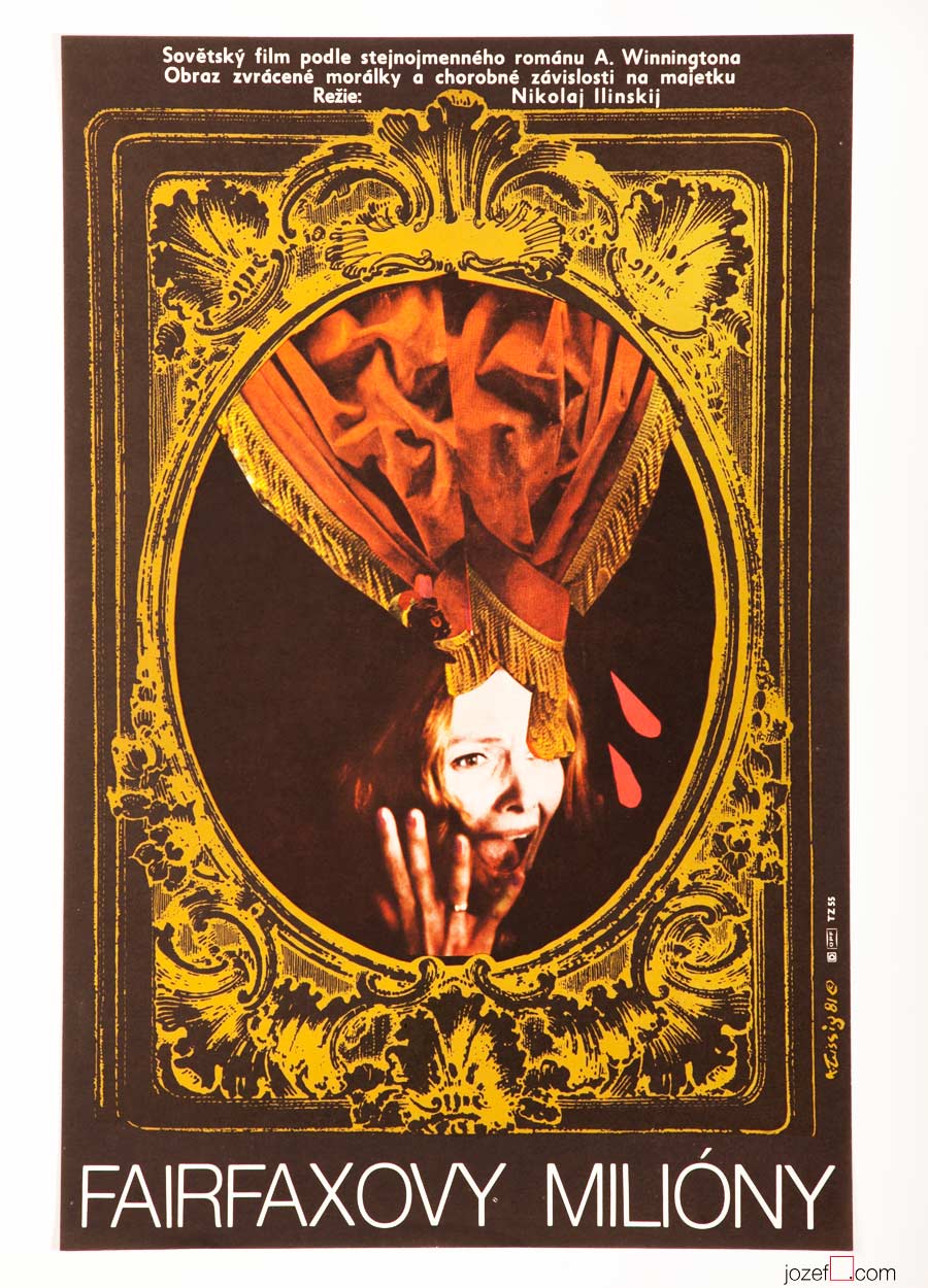 Karel Teissig 80s Poster, Fairfax's Millions