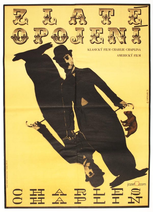 The Gold Rush, Charlie Chaplin, 70s Poster Art