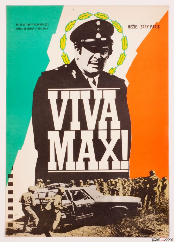 Viva Max Movie Poster, 70s Poster Art