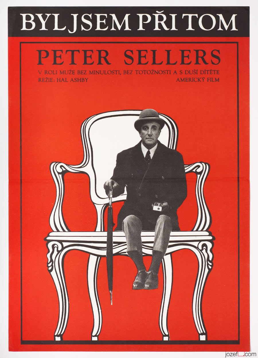 Peter Sellers Being There, 80s Movie Poster Art
