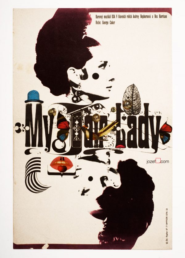 My Fair Lady Movie Poster, 60s Vintage Poster Art