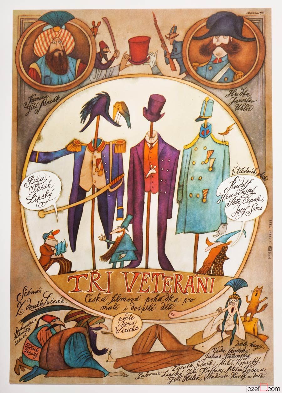 Three Veterans, Kids Movie Poster, Adolf Born