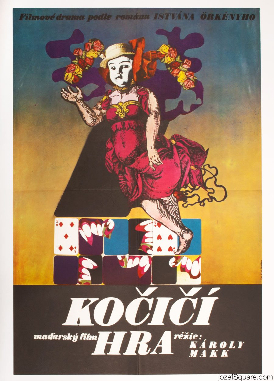 Cat's Play Movie Poster, 70s Hungarian Cinema