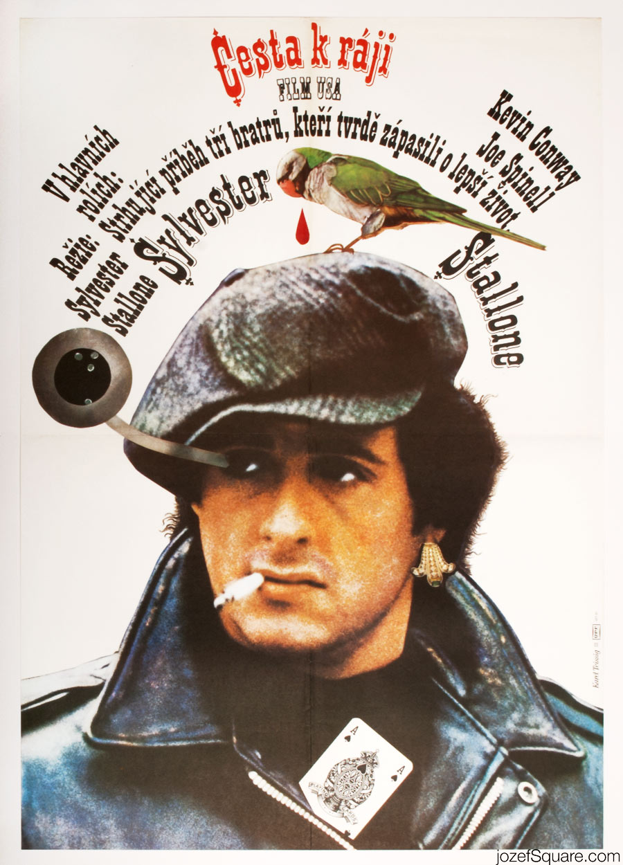 Sylvester Stallone Movie Poster, Paradise Alley, Karel Teissig