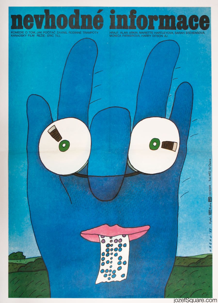 1980s Movie Poster, Improper Channels, Vladimir Nagaj