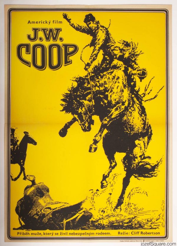 Western Movie Poster, J.W. Coop, 70s Vintage Poster
