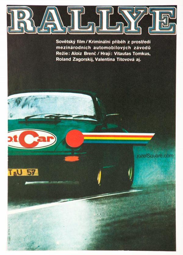 Rallye Movie Poster, 80s Vintage Poster