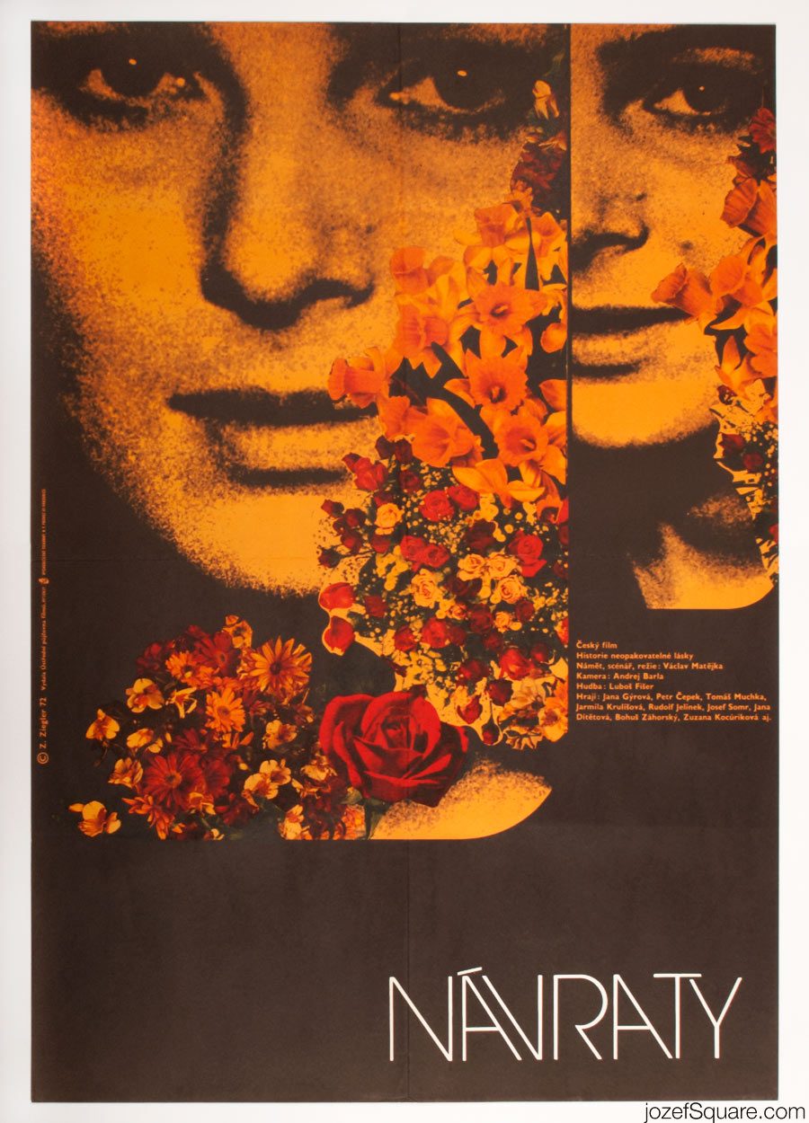 Returns Movie Poster, 70s Poster, Zdenek Ziegler