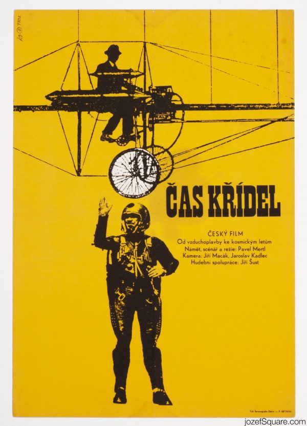 Movie Poster The Time of Wings, 60s Vintage Poster