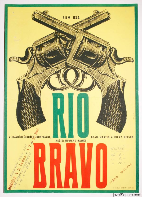 Rio Bravo Movie Poster, John Wayne Western