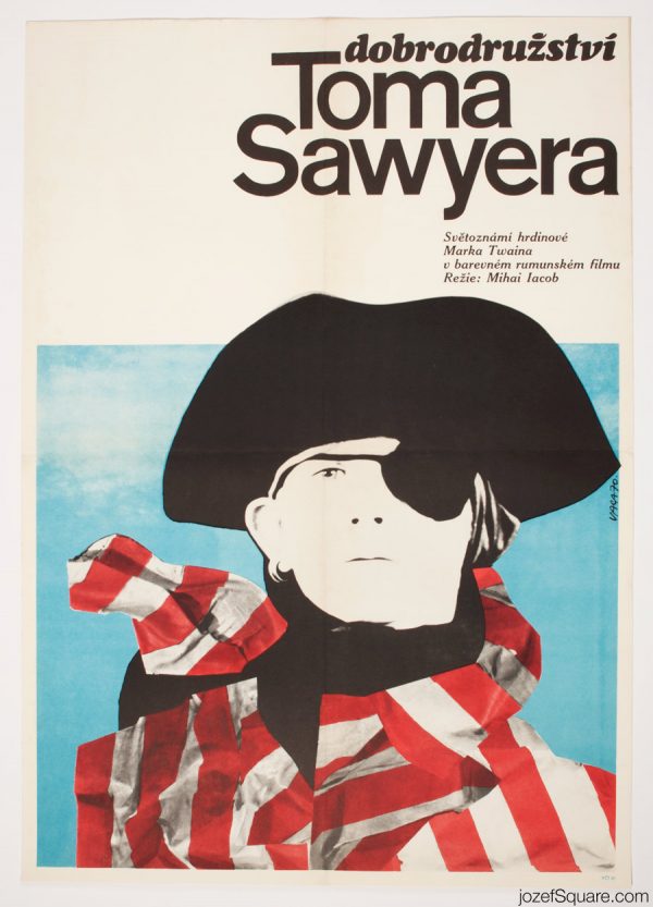 The Adventures of Tom Sawyer Movie Poster, 70s Poster Art