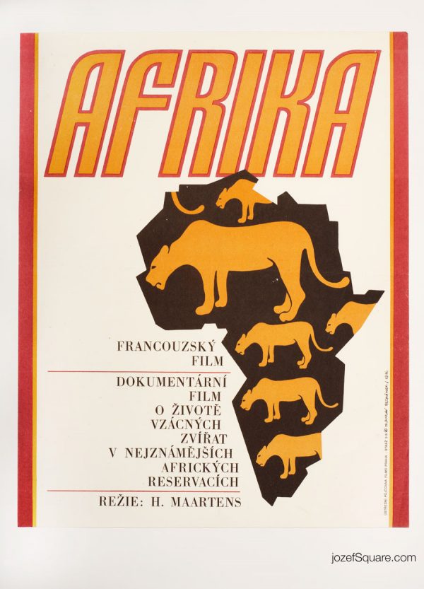 Africa Movie Poster, 70s Poster Art