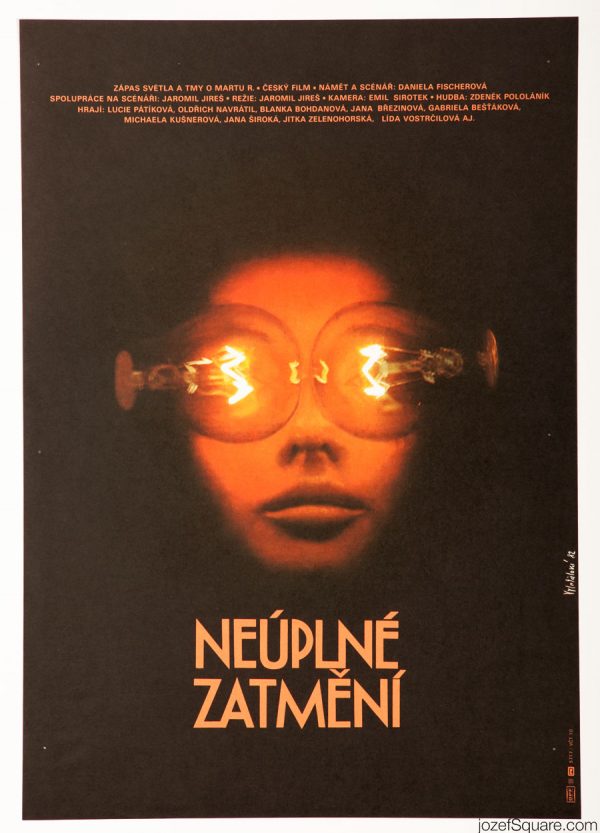 Incomplete Eclipse Movie Poster, Minimalist Poster Design