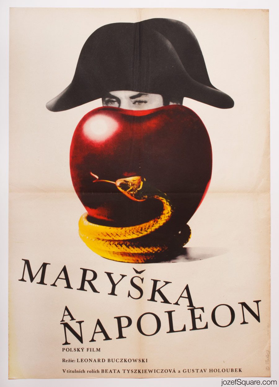 Maria and Napoleon Movie Poster, 60s Polish Cinema