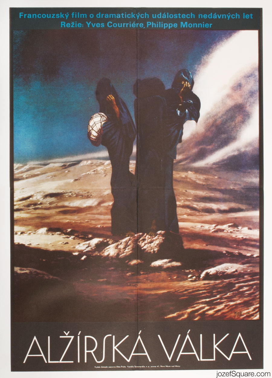 The Algerian War Movie Poster, 70s Poster Art