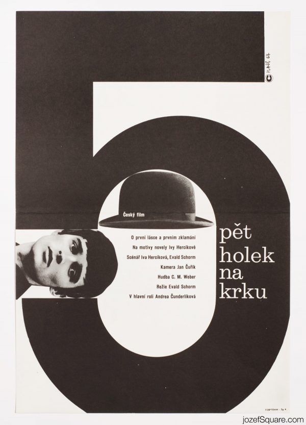 Five Girls Around the Neck Movie Poster, Minimalist Collage Art