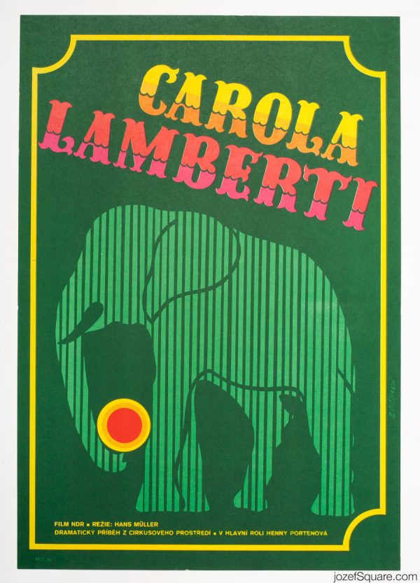 Carola Lamberti Movie Poster, 70s Circus Poster Art