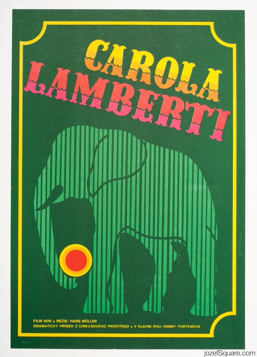 Carola Lamberti Movie Poster, 70s Circus Poster Art