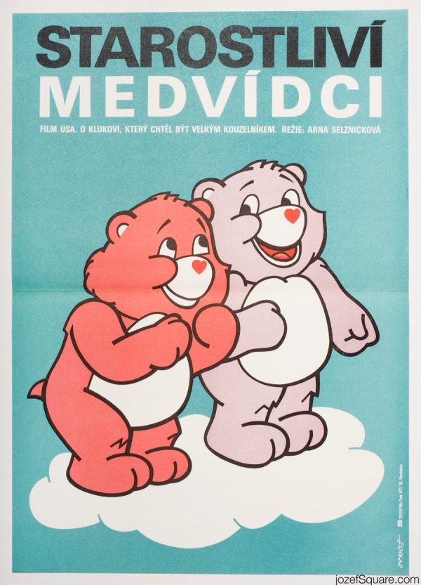 The Care Bears Movie, 80s Illustrated Kids Movie Poster