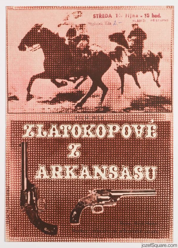 Western Movie Poster, Conquerors of Arkansas, 60s Artwork