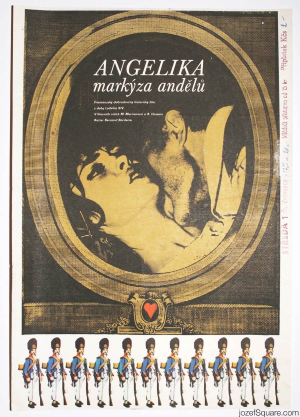 Angélique Movie Poster, 60s Romantic Poster Art