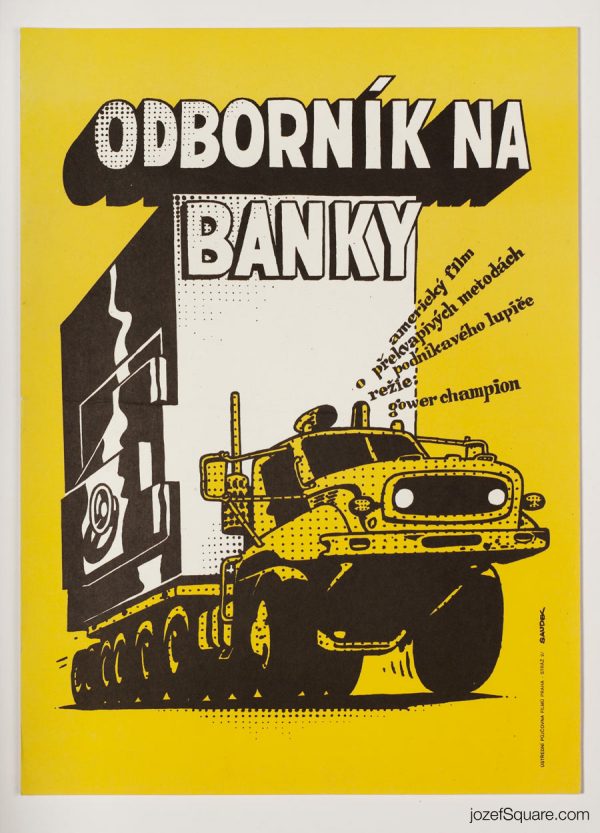 Bank Shot Movie Poster, Karel Saudek