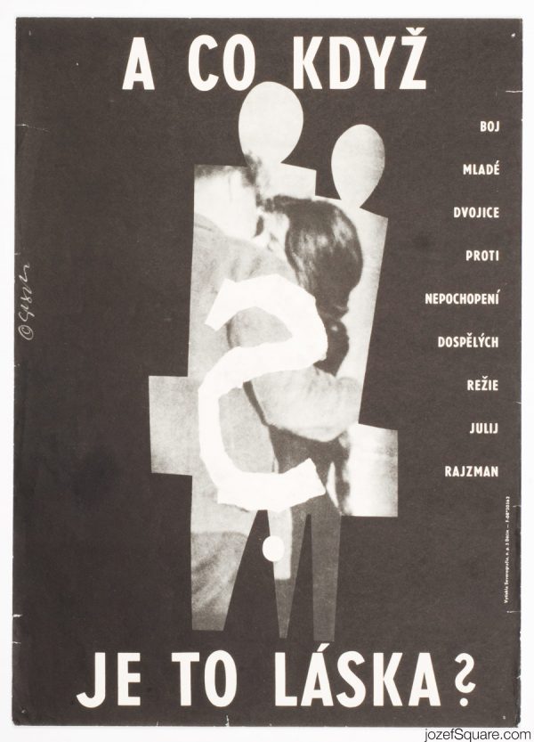 But What If This Is Love Movie Poster, Milan Grygar, 60s Poster Art